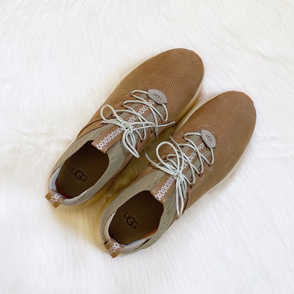 UGG Men’s Miwo Sport High Hyperweave In Oak - Picture 4 of 8